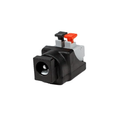 Adaptador tipo Jack de 3.5 mm Hembra Polarizado de 12 Vcc con Terminales de Presión Adaptador tipo Jack de 3.5 mm Hembra Polarizado de 12 Vcc con Terminales de Presión